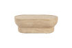 Miniature Oval beige concrete coffee table Noble 1