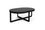 Miniature Oval black coffee table Centre Clipped