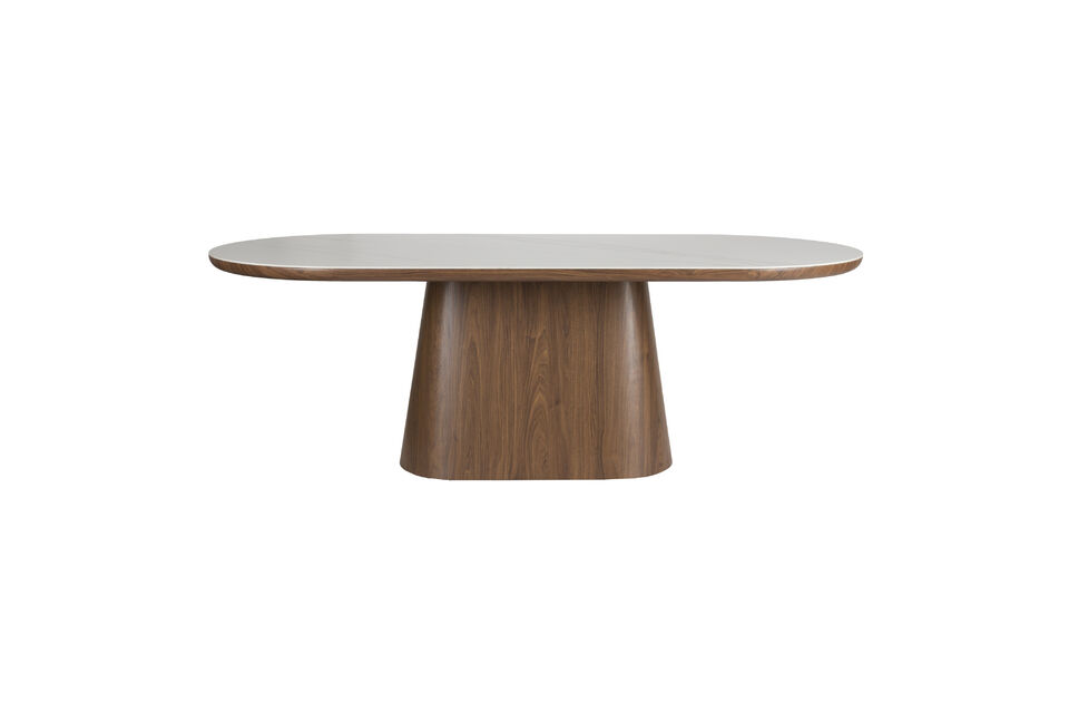 Oval dining table 180 cm in walnut Almira White Label