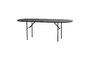 Miniature Oval dining table 220x90cm Black oak Arthur Clipped