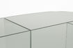 Miniature Oval glass coffee table transparent Linea 11
