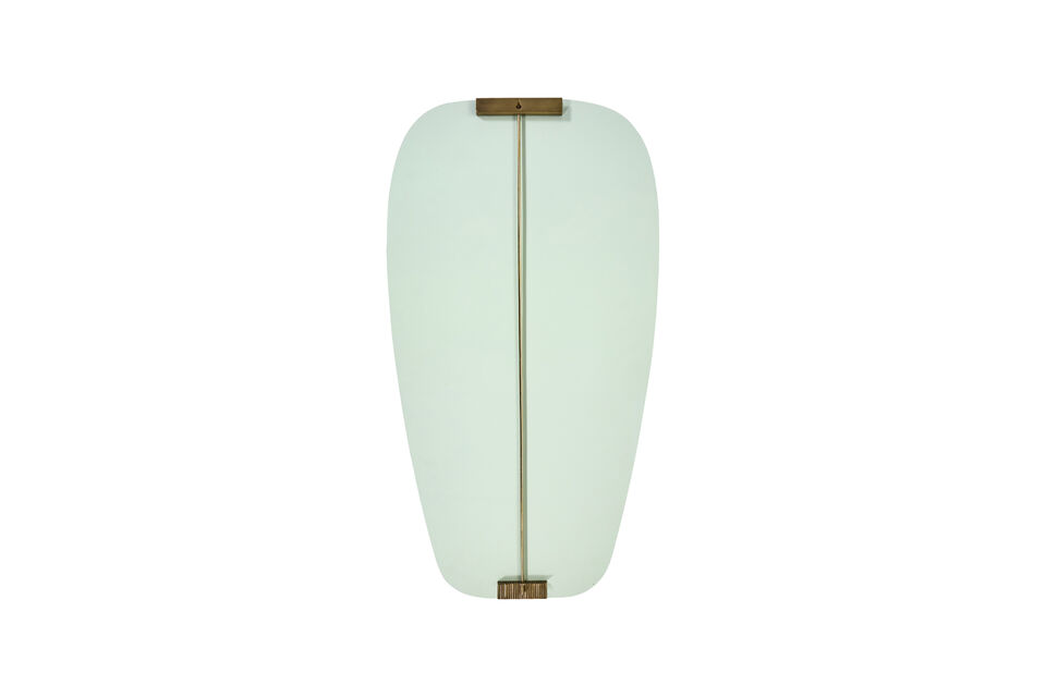Golden clips at the top and bottom add a delicate accent to its soft