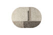 Miniature Oval rug 160x230 cm grey wool Zest 1