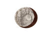 Miniature Oval rug 200 x 220 cm in orange polyester Noon 2