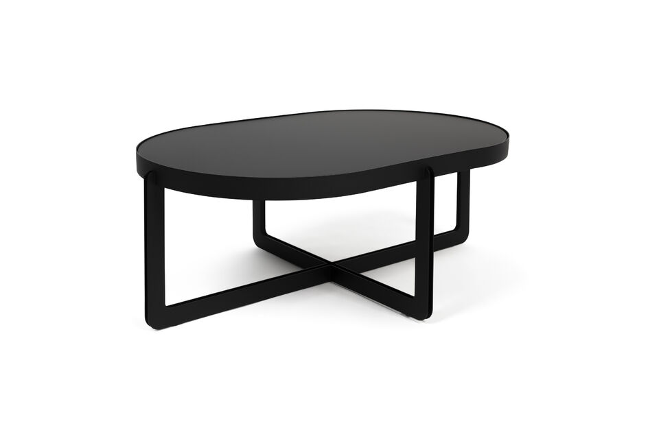 Ovale salontafel zwart Centre Zuiver