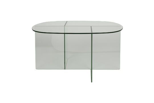 Zie de productbeschrijving ovalen salontafel van glas transparant Linea Ovalen salontafel van glas transparant Linea