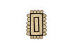 Miniature Paillasson 60x90 cm Jute Noir et Naturel Denta 1
