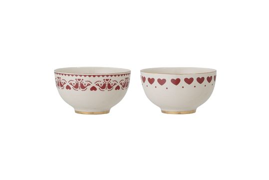 See the product profile pair of red bowls in stoneware Jolly Pair of red bowls in stoneware Jolly