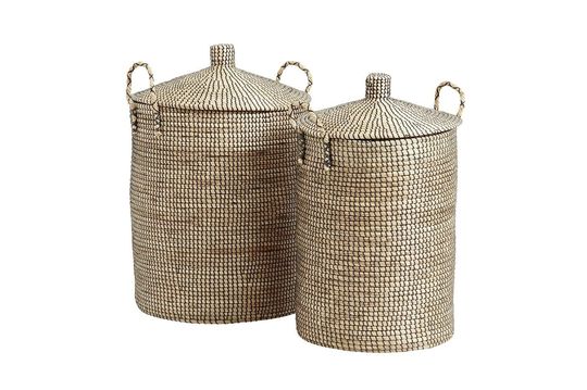 PANIER À LINGE AVEC COUVERCLE - Beige clair