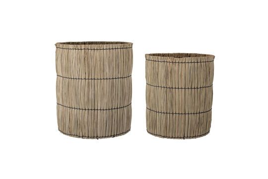 Paire de paniers en fibres naturelles Elit