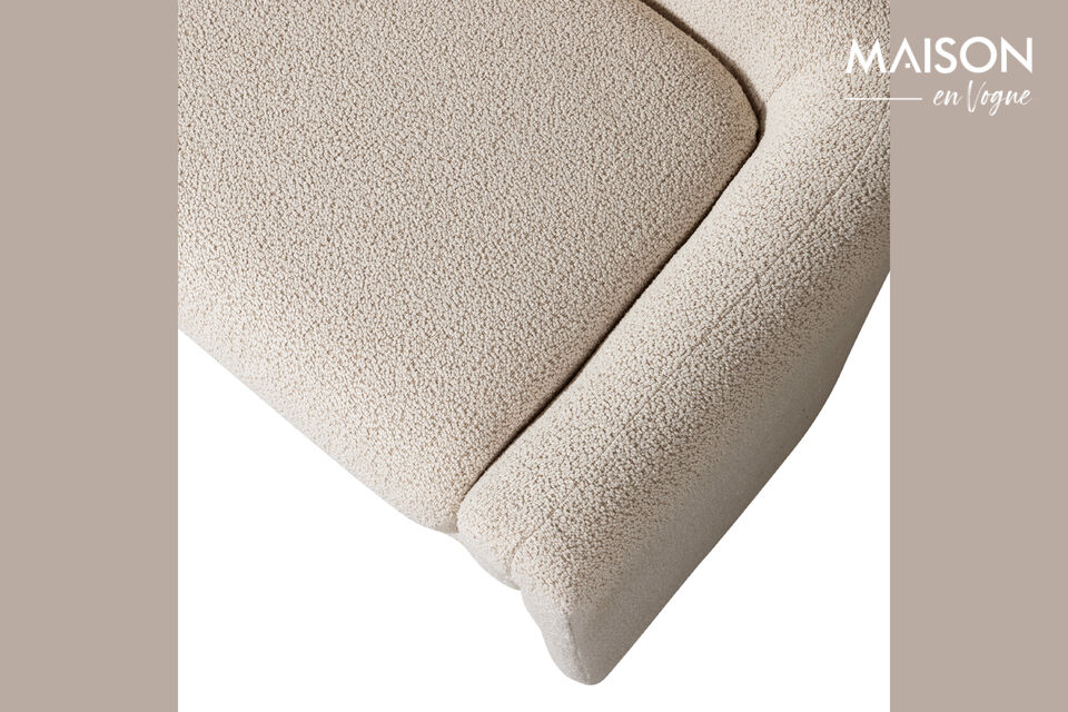 Materiau Notre avoine est un tissu grossierement tisse avec une adherence douce et complete