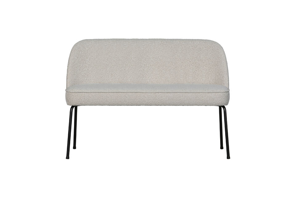 Panca da pranzo 120 cm bouclé naturale VOGUE Woood