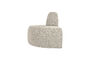 Miniatura Panca da pranzo angolare rotonda bouclé beige Mojo Foto ritagliata
