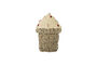 Miniature Panier avec couvercle D28xH41 cm en herbier marin naturel Cillie Détouré