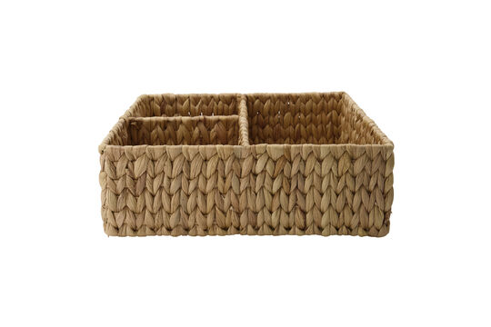 Panier de rangement 3 compartiments jacinthe d'eau naturelle Store