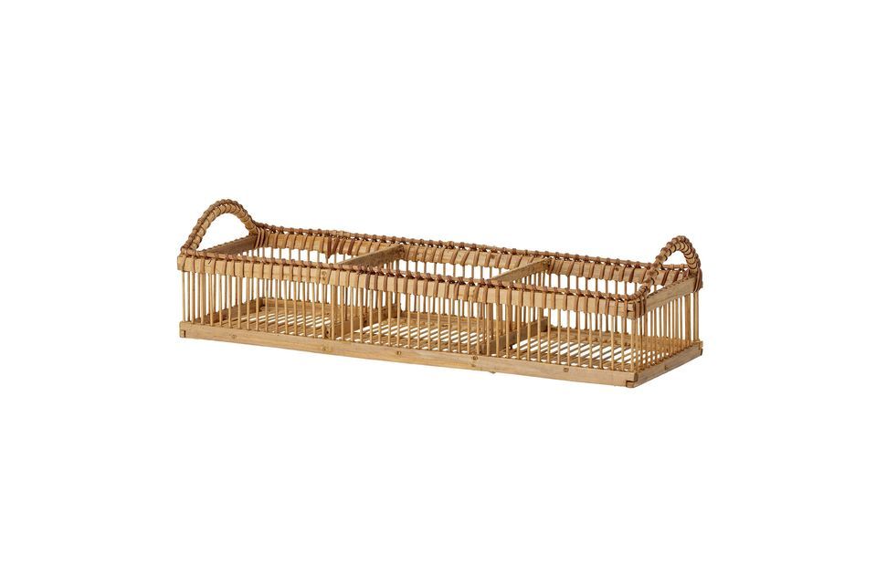 Panier en bambou pour ranger les herbes aromatiques dans la cuisine ou les parfums dans la salle de