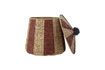 Miniature Panier en jacinthe d'eau rouge Birsen 4