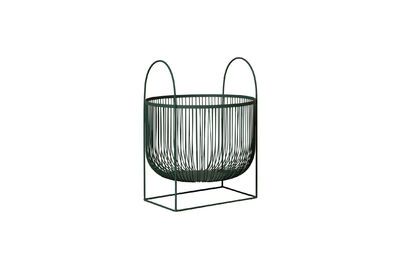 Panier en métal vert Kaki