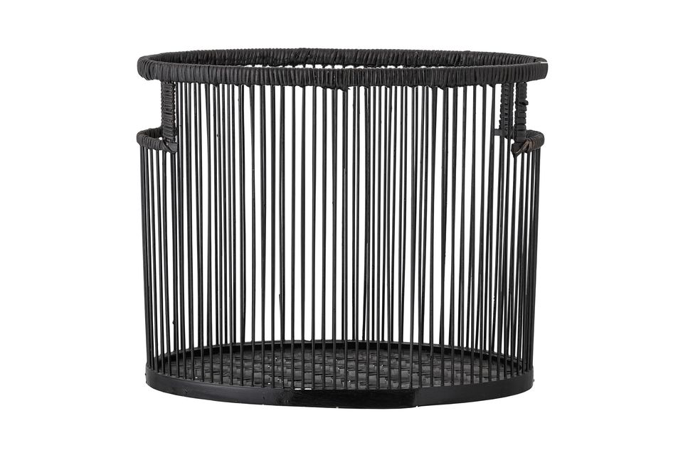 Panier noir en bambou Julin Bloomingville