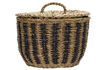 Miniature Paniers de rangement avec couvercles (Lot de 3) en jonc de mer Cesto 5