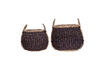 Miniature Paniers de rangement (Lot de 2) en jonc de mer Prune Rangi 1