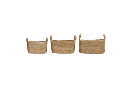 Paniers de rangement Lot de 3 Jute Naturel Stella Détouré