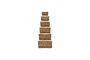 Miniature Paniers de rangement, lot de 6, jonc de mer naturel, HDSquares Détouré