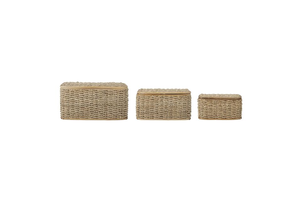 Paniers en feuille de palmier Harvar Bloomingville