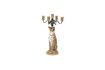 Miniature Panther beige resin candleholder 4