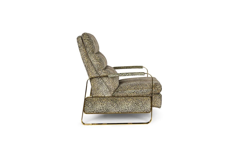 Panther recliner in multicolored fabric - 14
