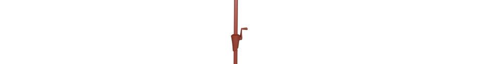 Mise en avant matière Parasol en polyester Rouge Sunshine