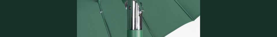Mise en avant matière Parasol en polyester vert Sunshine