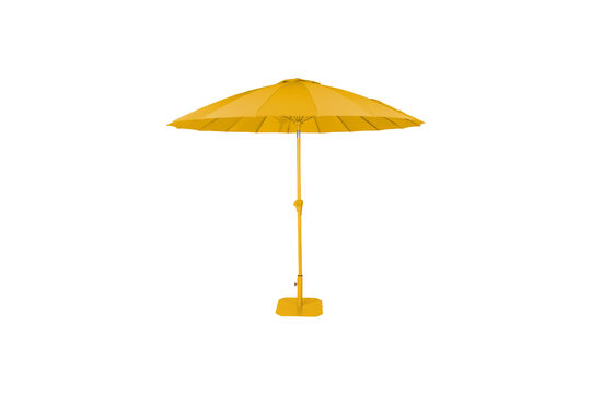 Parasol Ø 250 cm en polyester jaune Sunshine Set Détouré