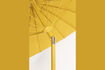 Miniature Parasol Ø 250 cm en polyester jaune Sunshine Set 6
