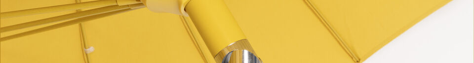 Material Details Parasol Ø 250 cm in yellow polyester Sunshine Set