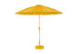 Miniatuur Parasol Ø 250 cm van geel polyester Sunshine Set Productfoto