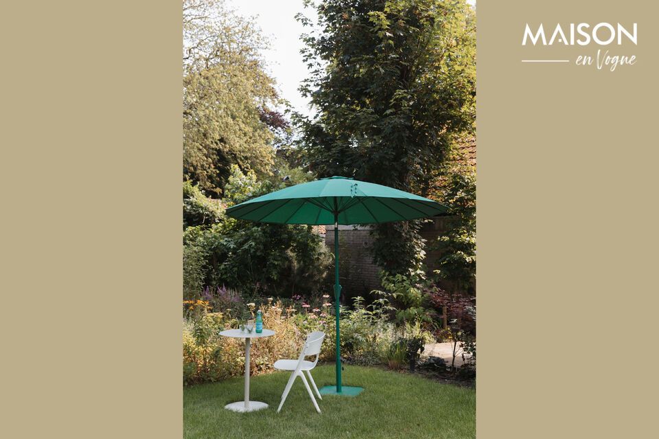 Parasol sans base en polyester vert Sunshine Zuiver