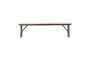 Miniature Party bench in light wood Clipped