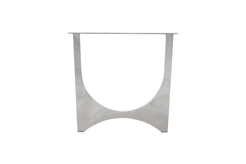 Pata de mesa de diseño Fabricada en acero inoxidable con acabado cromado Parte de la serie Tablo H