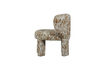 Miniature Patterned Armchair Natural and Brown Polyester Upke 5