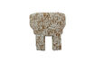 Miniature Patterned Armchair Natural and Brown Polyester Upke 6