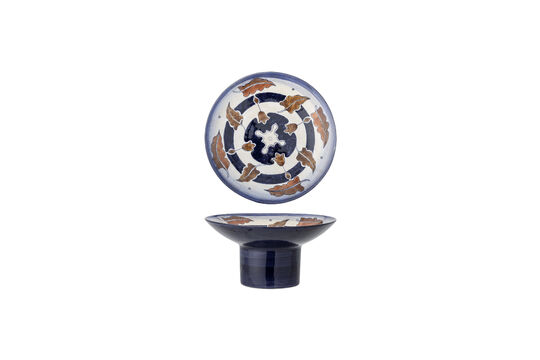 See the product profile pedestal Bowl D29xH15 cm Multicolor Stoneware Myrna Pedestal Bowl D29xH15 cm Multicolor Stoneware Myrna