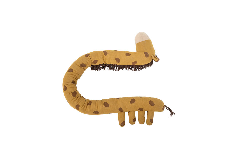 Peluche giraffa 184 cm cotone arancione Ibber - 6