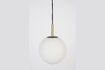 Miniature Pendant lamp 25 cm black glass Orion 10