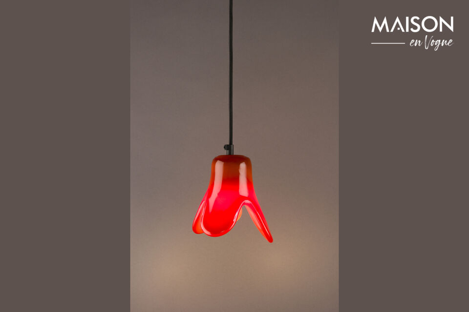 This glass pendant could easily have been part of a groovy seventies interior