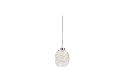Pendant lamp in ivory glass HDHite