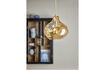 Miniature Pendant Lamp Ø30 cm Brown Glass Azizi 4