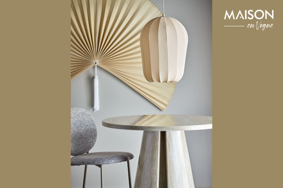 The Naluna Pendant Lamp by Bloomingville is a ceiling light made of polyester and iron with a