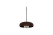 Miniature Pendant lamp round Ø40 cm glossy brown metal Tivo 1