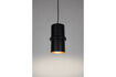 Miniature Pendant lamp size S in black iron Duct 2